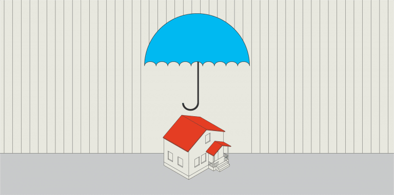Haus Regenschirm